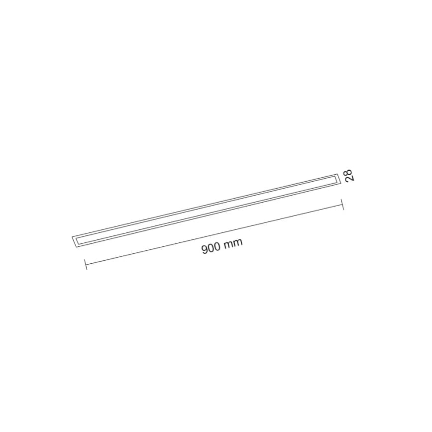 Shilo - Luminária LED de embutir LED/9W/230V 3000K CRI 90 preta