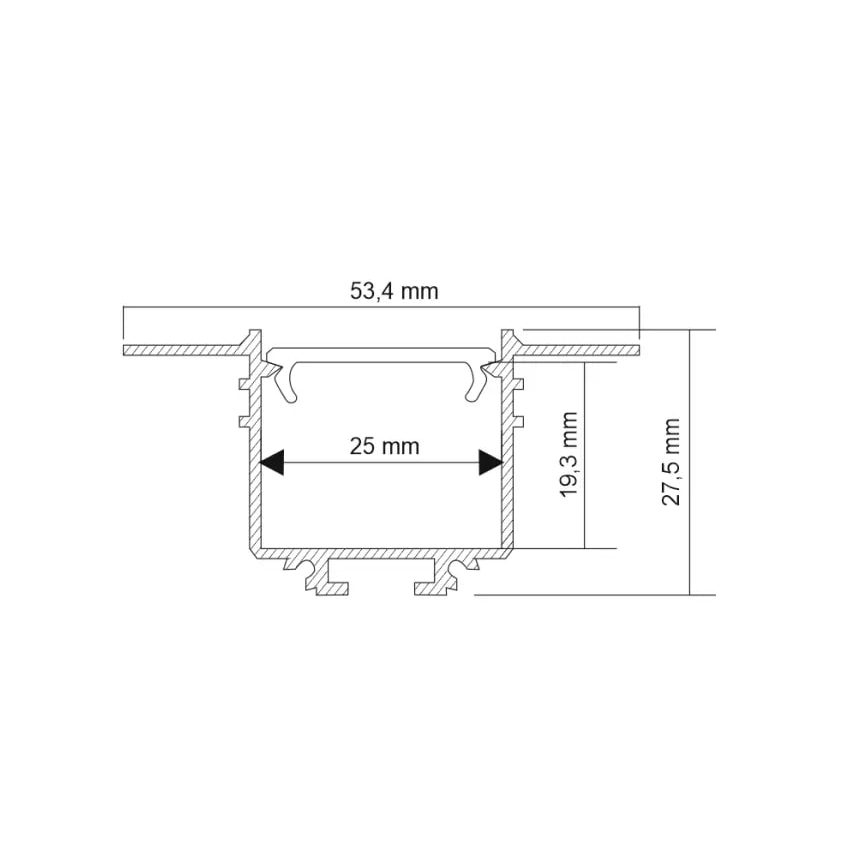 Shilo - Luminária LED de embutir LED/9W/230V 3000K CRI 90 preta