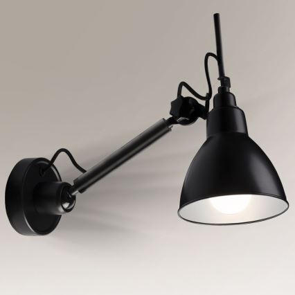 Shilo - Candeeiro de parede 1xE27/15W/230V preto