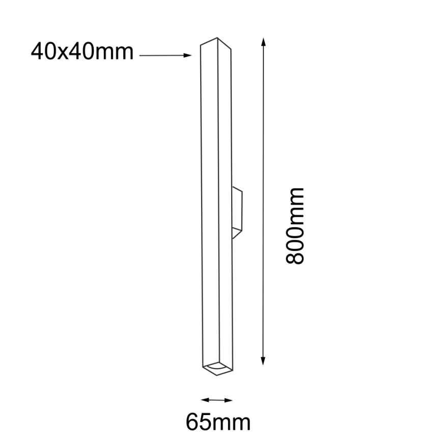 Shilo - Iluminação de parede 2xGU10/15W/230V preta