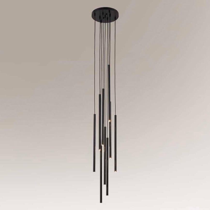 Shilo - Candelabro suspenso 8xG9/10W/230V preto