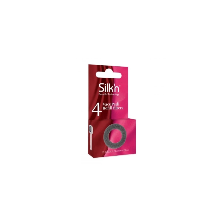 Silk’n - Filtros sobressalentes para a lima de pés VACUPEDI, 4 unidades