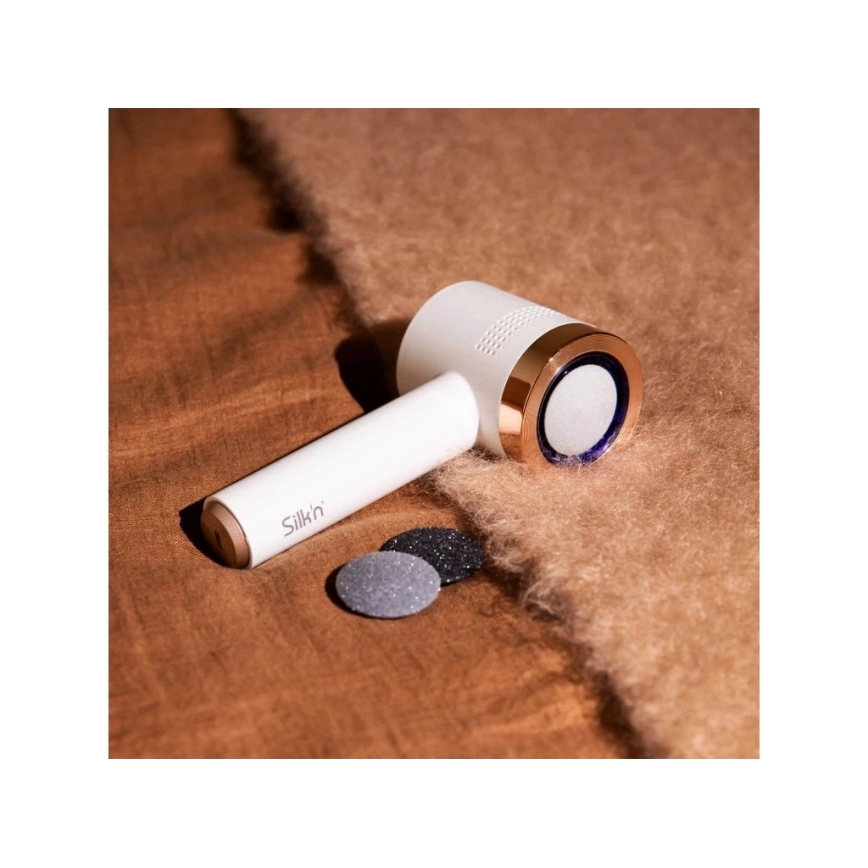 Silk’n - Lima elétrica para pés VACUPEDI 5V/1500 mAh branco/ouro rosé