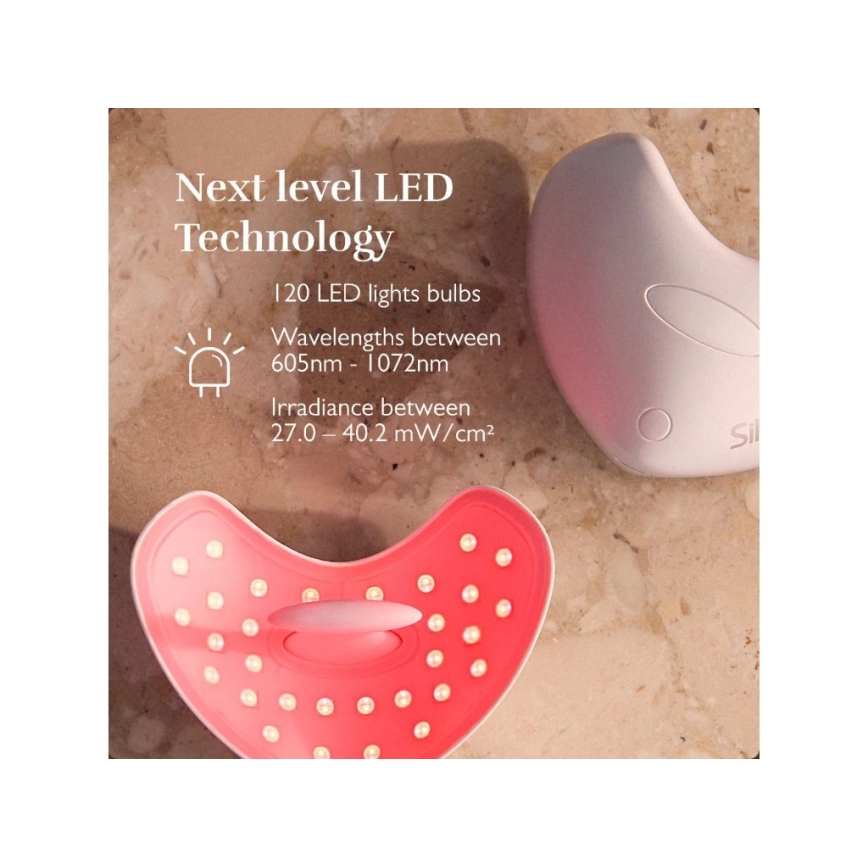 Silk’n - Máscara LED terapêutica para lábios LED/5V 500 mAh bege
