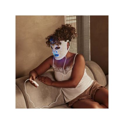 Silk’n - Máscara Terapêutica Facial LED RGB, 5V, 2000 mAh, branca, com controlo remoto