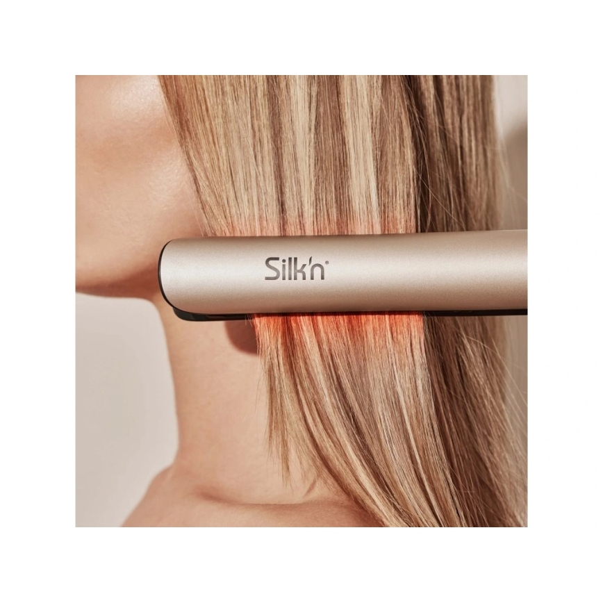 Silk’n - Prancha alisadora de cabelo infravermelha SILKY STRAIGHT 230V dourada