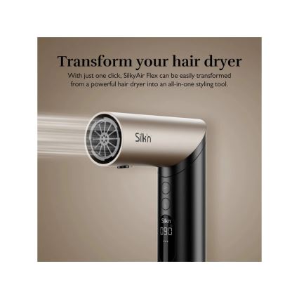 Silk’n - Secador de cabelo SILKYAIR FLEX 230V preto/dourado