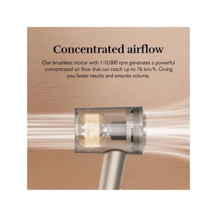 Silk’n - Secador de cabelo SILKYAIR PRO 1600W/230V dourado