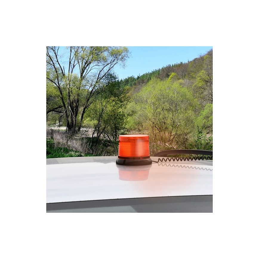 Sinalizador de aviso com íman LED LED/20W/12-24V laranja