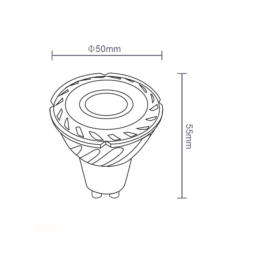 Sinclair - Lâmpada LED GU10/5W/230V 4000K