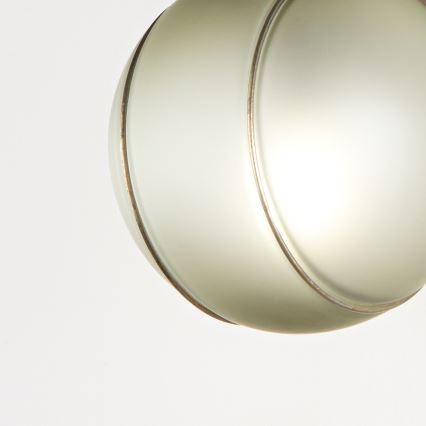 SIRU - Candeeiro de parede FLORET 1xE14/40W/230V castanho/cinzento Vidro veneziano