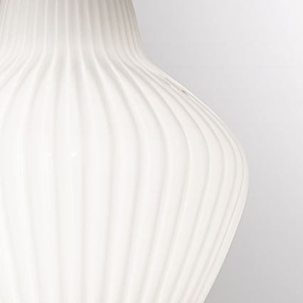 SIRU - Candeeiro suspenso LONDON 1xE27/60W/230V branco/cromado brilhante Vidro veneziano