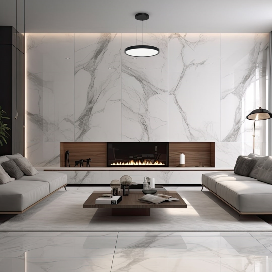 Sistema de suspensão para iluminações MAQ 18W/24W/50W 1m preto