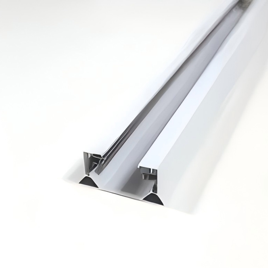 Sistema de trilho monofásico 1 m branco