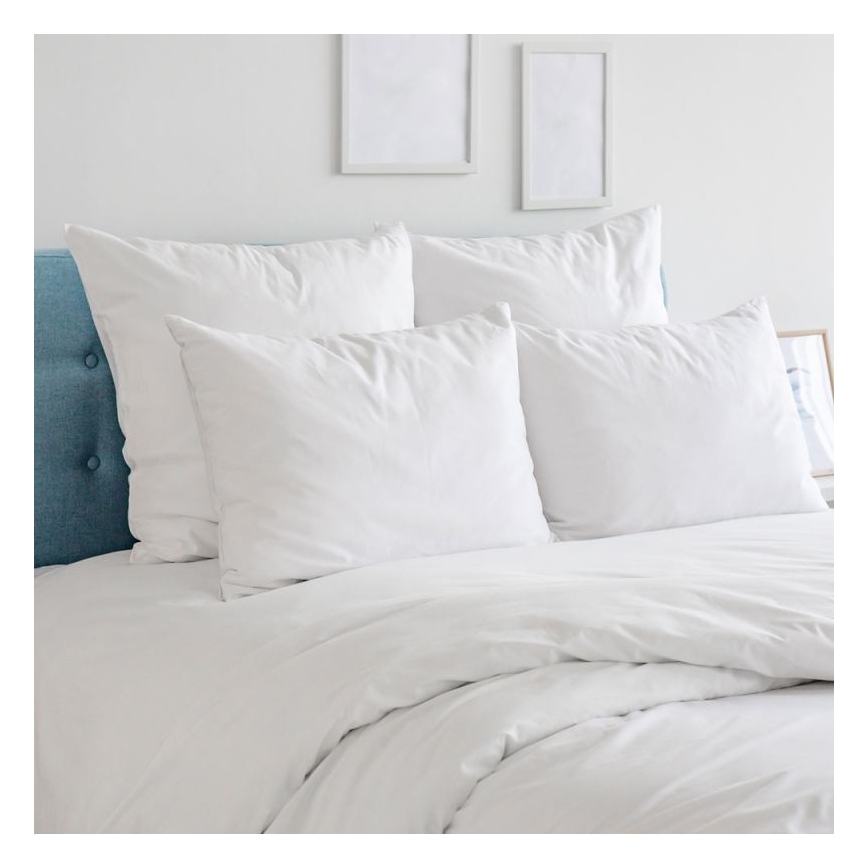 SkinPro Silver - Fronha com revestimento antibacteriano para travesseiro 70x90 cm, branca