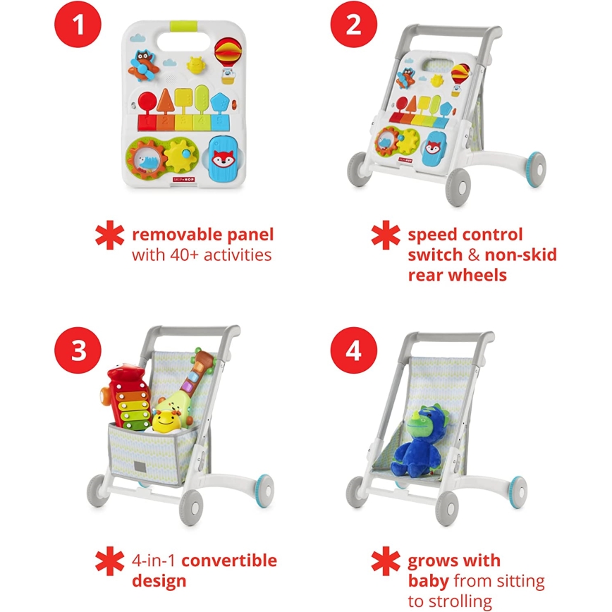 Skip Hop - Andarilho para bebé 4em1 EXPLORE&MORE 3xAA