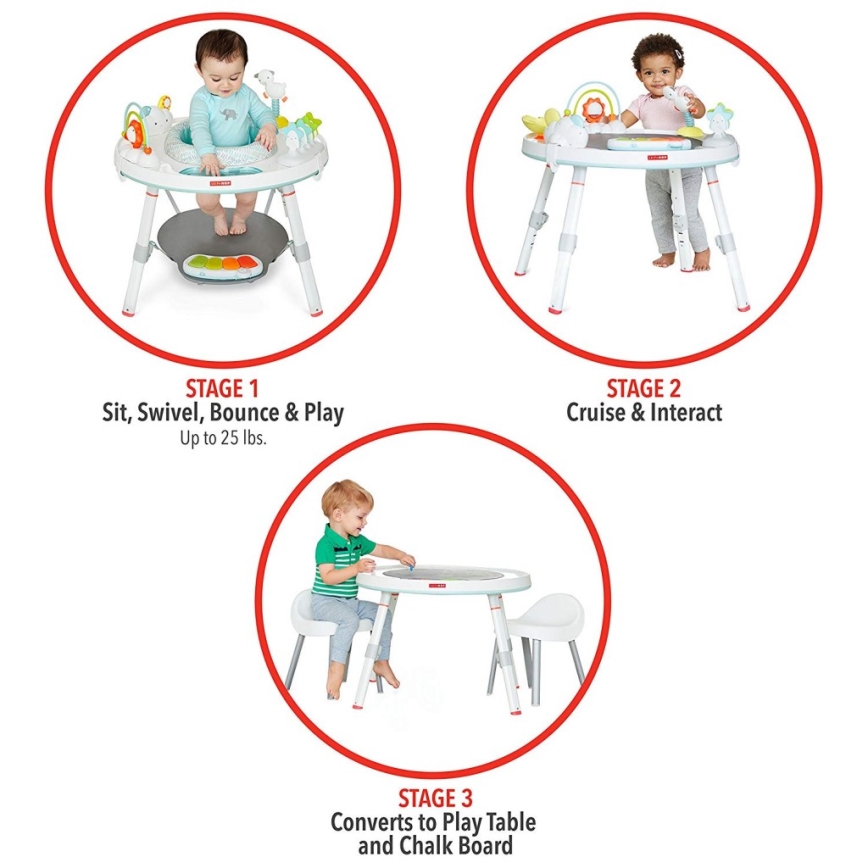 Skip Hop - Centro de atividades infantil 3 em 1 LINING CLOUD 3xAAA