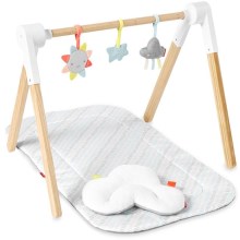 Skip Hop - Cobertor infantil para brincar com um trapézio de madeira LINING CLOUD