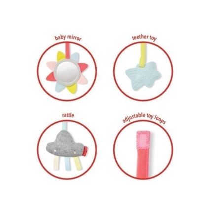 Skip Hop - Cobertor infantil para brincar com um trapézio de madeira LINING CLOUD