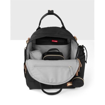 Skip Hop - Mochila de pañales 6 en 1 SUITE SET para cochecito negra