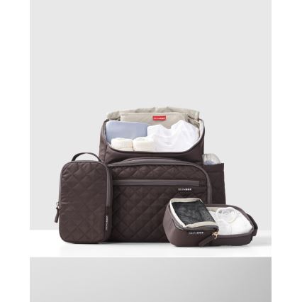 Skip Hop - Mochila de cambio para cochecito FORMA Chocolate