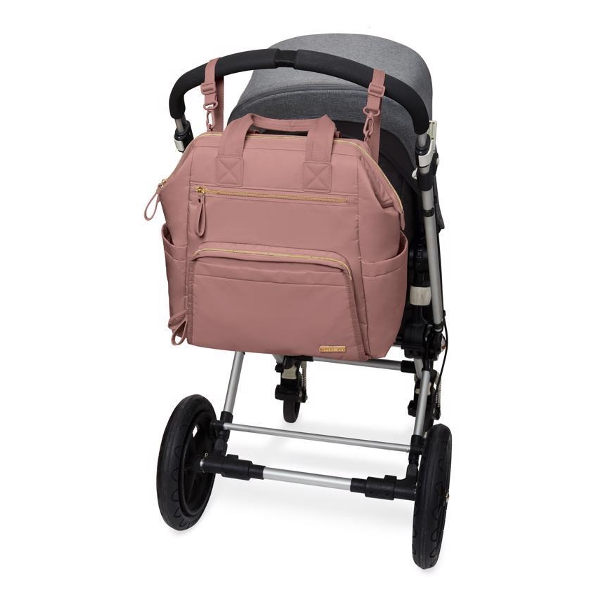 Skip Hop - Mochila de cambio para cochecito MAINFRAME Rosa polvo