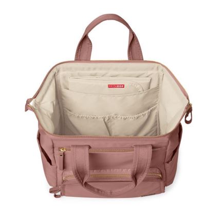 Skip Hop - Mochila de cambio para cochecito MAINFRAME Rosa polvo