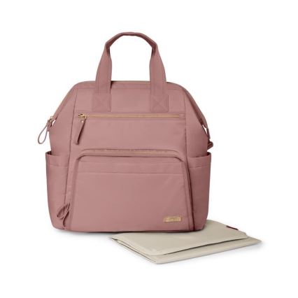 Skip Hop - Mochila de cambio para cochecito MAINFRAME Rosa polvo