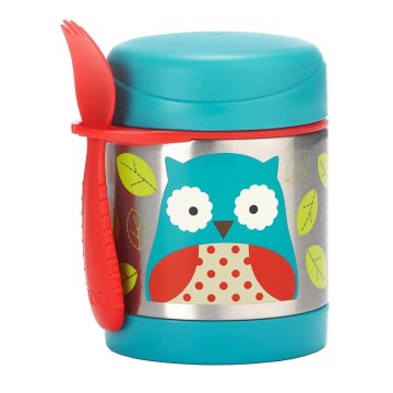 Skip Hop - Termo para alimentos com colher/garfo ZOO 325 ml coruja