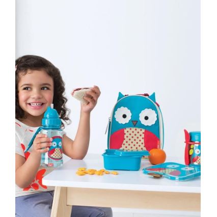 Skip Hop - Termo para alimentos com colher/garfo ZOO 325 ml coruja