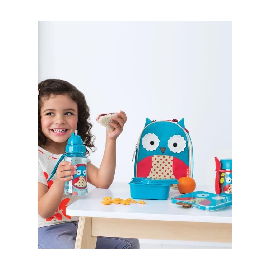 Skip Hop - Termo para alimentos com colher/garfo ZOO 325 ml coruja