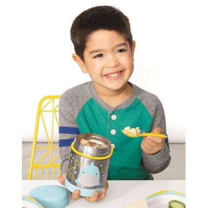 Skip Hop - Termo para alimentos com colher/garfo ZOO 325 ml tubarão