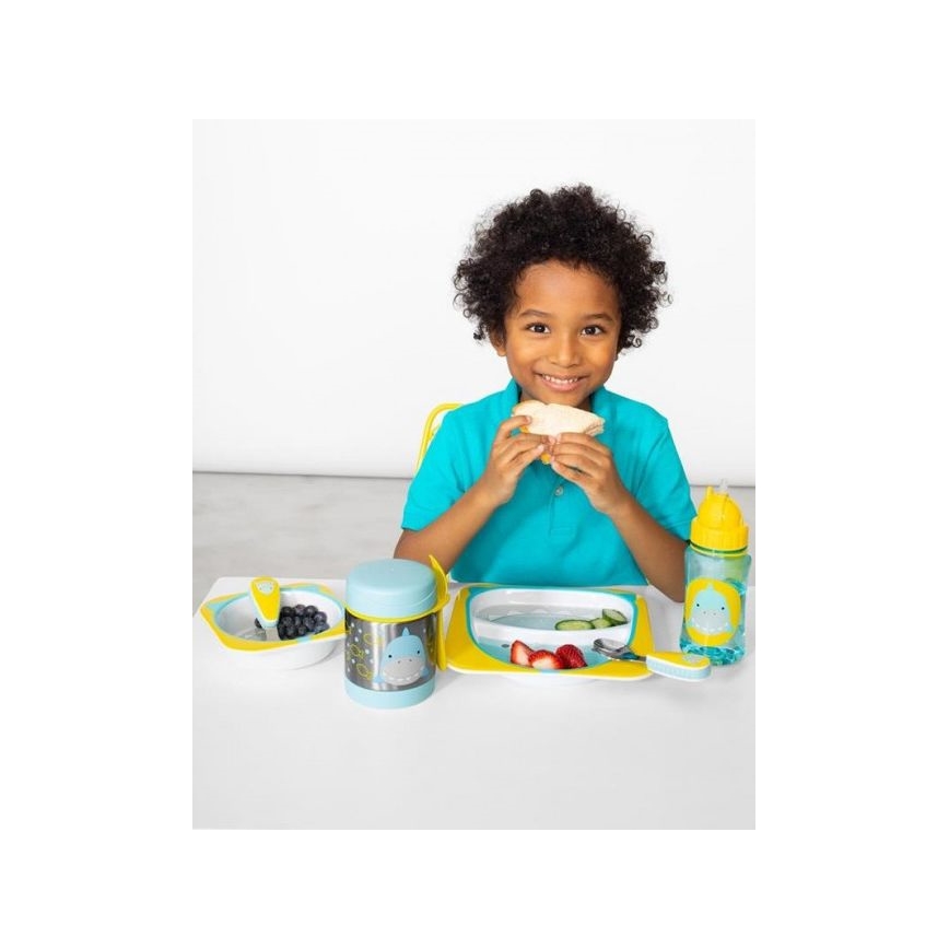 Skip Hop - Termo para alimentos com colher/garfo ZOO 325 ml tubarão