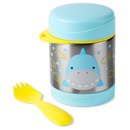 Skip Hop - Termo para alimentos com colher/garfo ZOO 325 ml tubarão