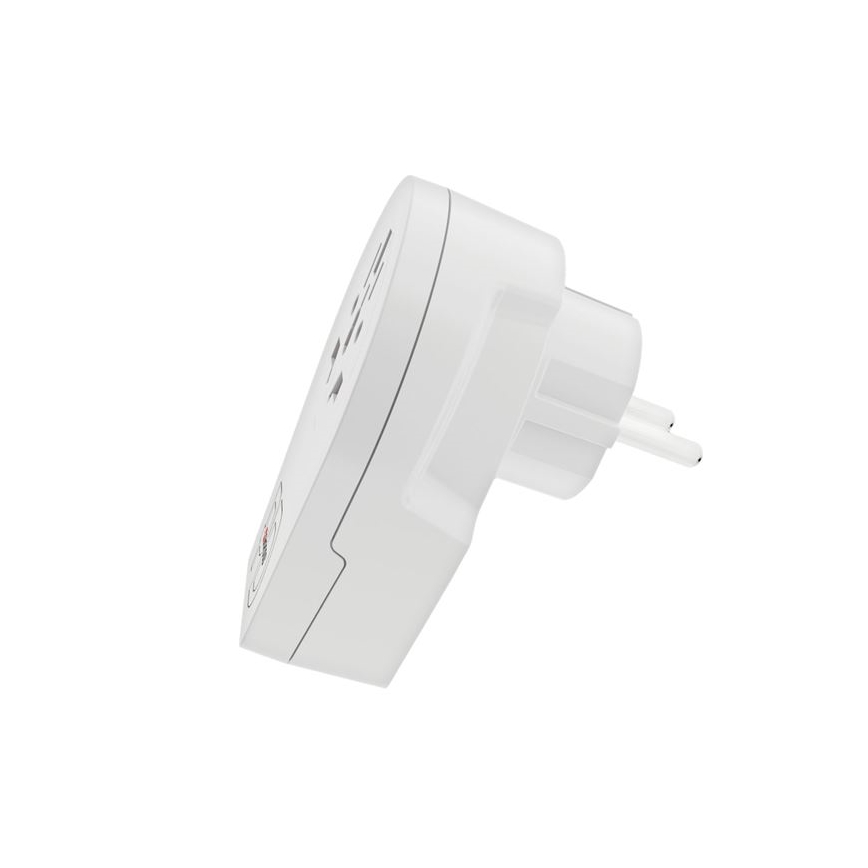 Adaptador de viagem Europe USB C20PD para estrangeiros na República Checa, USB-C 20W, plugue tipo E/F