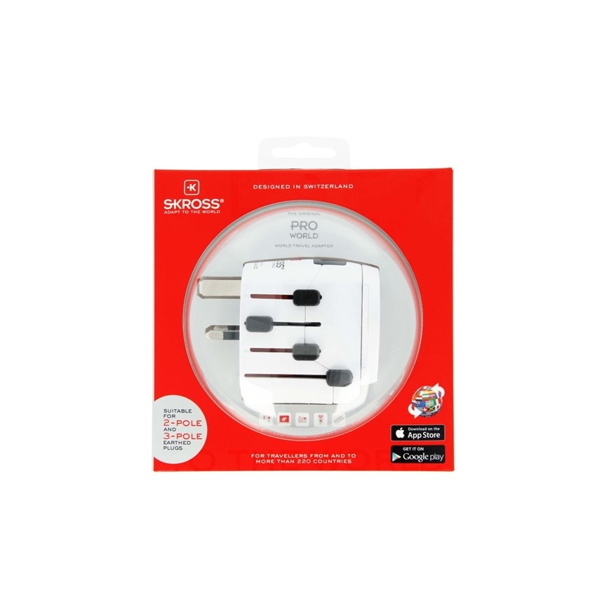 SKROSS - Adaptador de viagem universal 6,3A