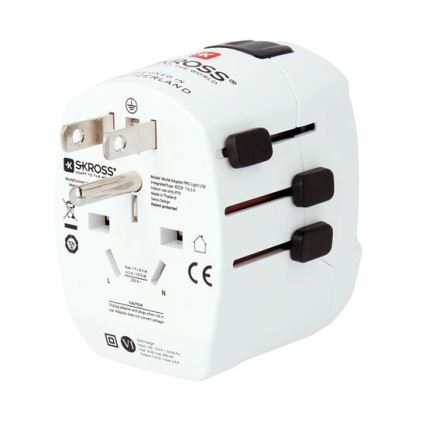 Adaptador de viagem PRO Light USB AC45PD - Universal, UK+USA+AUS/CN USB A+C 45W
