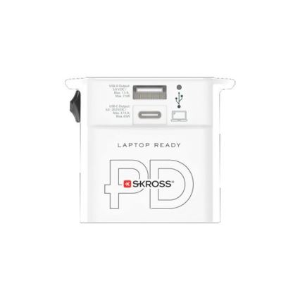 Adaptador de viagem MUV AC65PD 65W — USB-A e USB-C