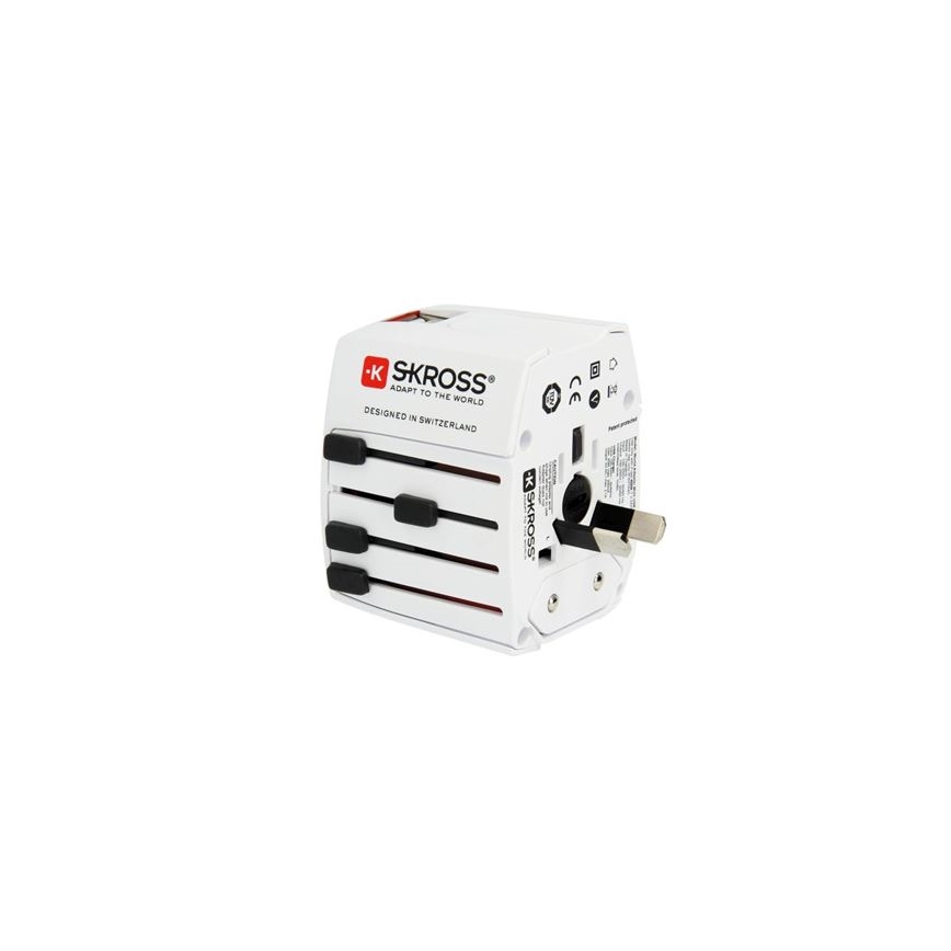 Adaptador de viagem MUV AC com USB-A e USB-C, 15W