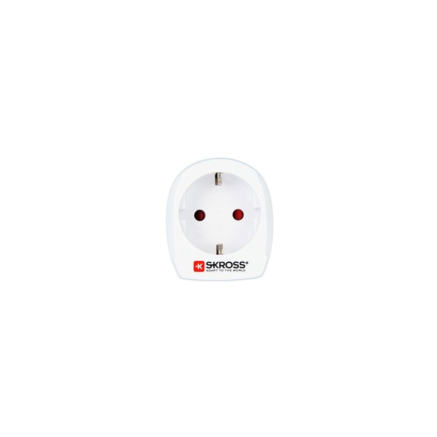 Adaptador de viagem para a Dinamarca, tipo K