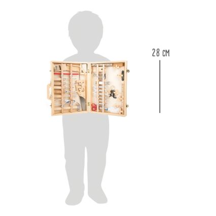 Small Foot - Mala com ferramentas de madeira Deluxe