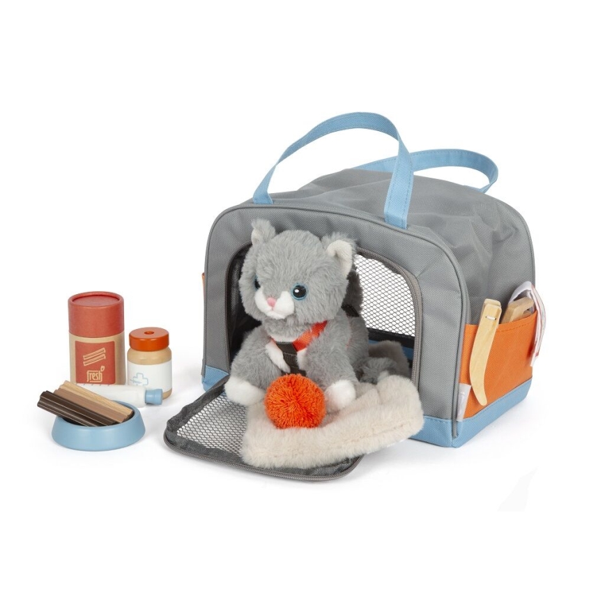 Small Foot - Peluche gato com care kit