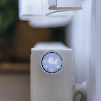 Smart cabeça termostática com visor LCD GoSmart M30x1,5 2xAA/1,5V Tuya