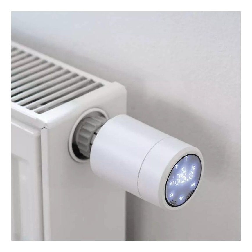 Smart cabeça termostática com visor LCD GoSmart M30x1,5 2xAA/1,5V Tuya