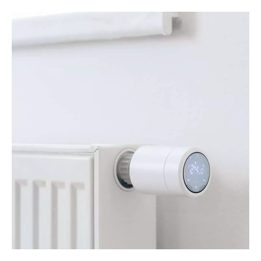 Smart cabeça termostática com visor LCD GoSmart M30x1,5 2xAA/1,5V Tuya