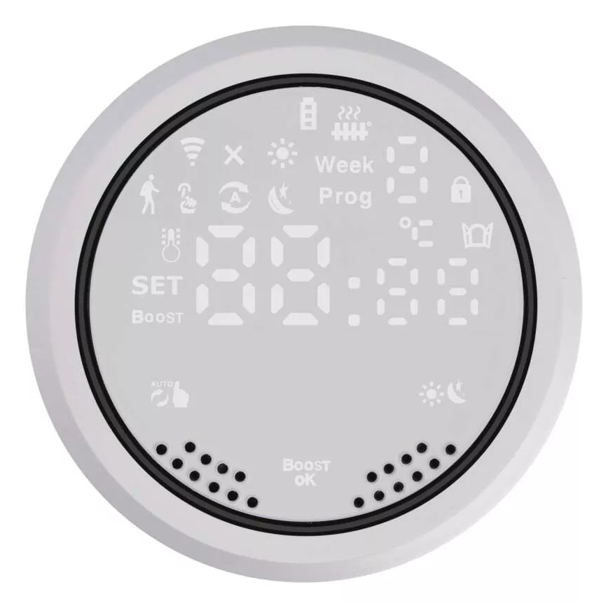 Smart cabeça termostática com visor LCD GoSmart M30x1,5 2xAA/1,5V Tuya