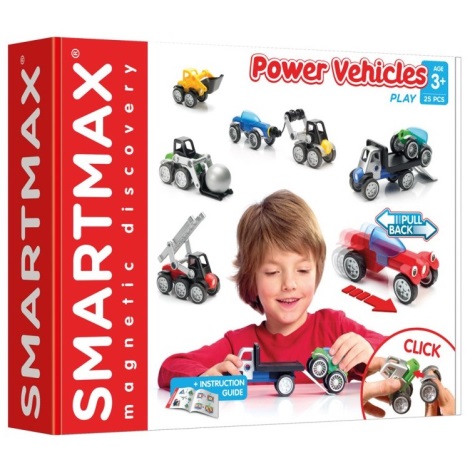 Smartmax - Conjunto de carros magnéticos 25 pçs