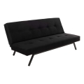 Sofá-cama BAKU de 2 lugares preto