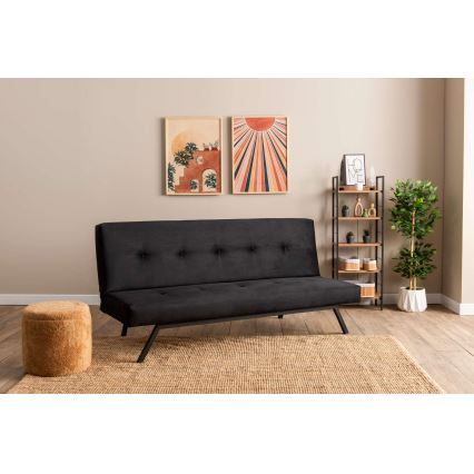 Sofá-cama BAKU de 2 lugares preto