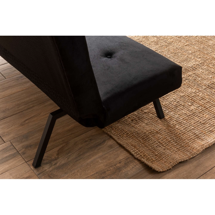 Sofá-cama BAKU de 2 lugares preto